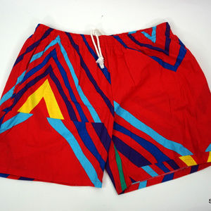 Vintage Island Image Lined Swim Trunks Swim Shorts